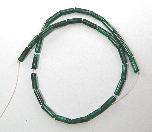Malachit, Röhrchen, 13x4mm