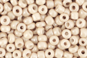 Rocailles, rund, Off-White-Beige, 15 gr., 3mm, 8/0