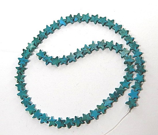 Türkis, Sterne, 9mm