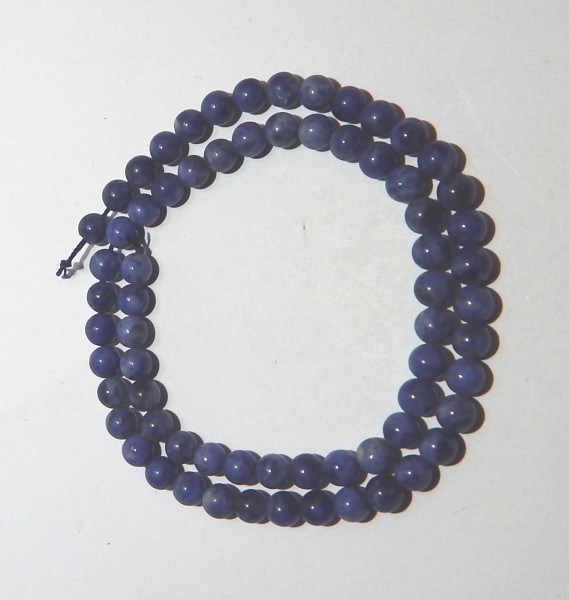 Sodalith Perlen, rund, 6mm