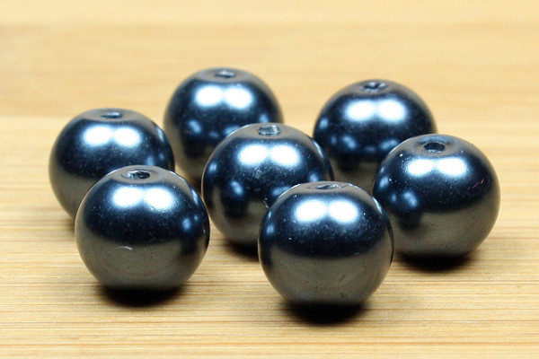 Glaswachsperlen, mitternachtsblau, 4mm