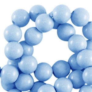 Acrylperlen, rund, Light Blue, shiny, glänzend, 18mm