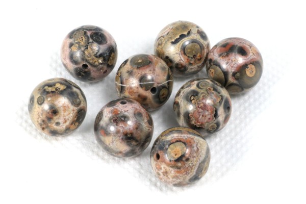 Leoparden Jaspis II, rund, 10mm