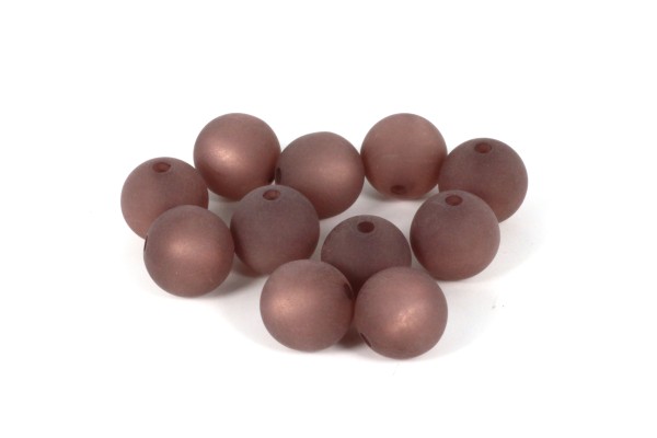 Polarisperlen, matt, Cyclamen, 10mm