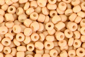 Rocailles, rund, Honeybell Orange, 15 gr., 3mm, 8/0