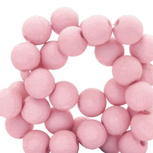 Acrylperlen, rund, Sorbet Pink, matt, 8mm