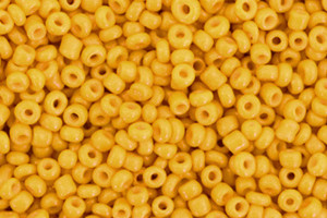 Saatperlen, rund, Radiant Yellow, 15 gr., 2mm, 12/0