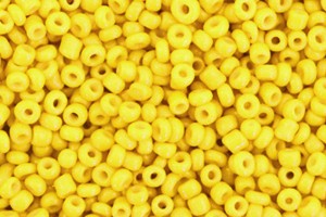 Rocailles, rund, Cyber Yellow, 15gr., 2mm, 12/0
