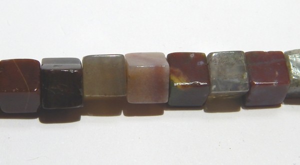 Indischer Achat, Würfel, 6x6mm