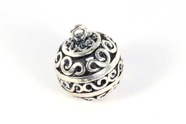 Anhänger, Engelsrufer, Silberfarben 24mm