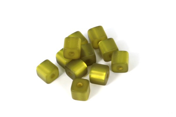 Polariswürfel, Oliv, 6x6mm