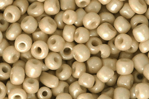 Rocailles, Sand Brown, rund, 15gr., 3mm, 8/0