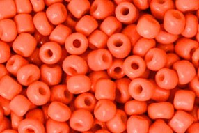 Seed Beads, rund, Deep Neon Orange, 2mm, 12/0