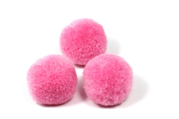 Pompons, rund, Light Pink, 20mm