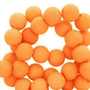 Acryl Perlen, rund, Orange II, matt, 8mm