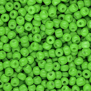 Grüne Glas-Rocailles rund 4 mm – Saatperlen für kreative Schmuckideen, 15 g