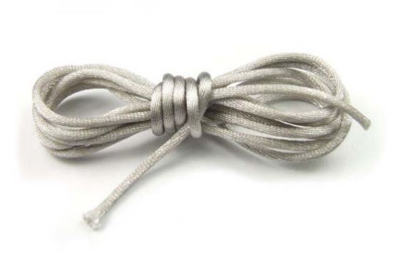 Satinband, Silbergrau, glänzend, 2mm