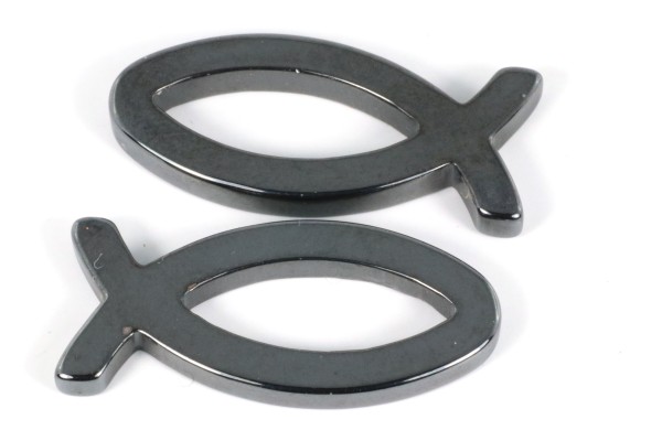 Hämatit, Fische, 28x13mm