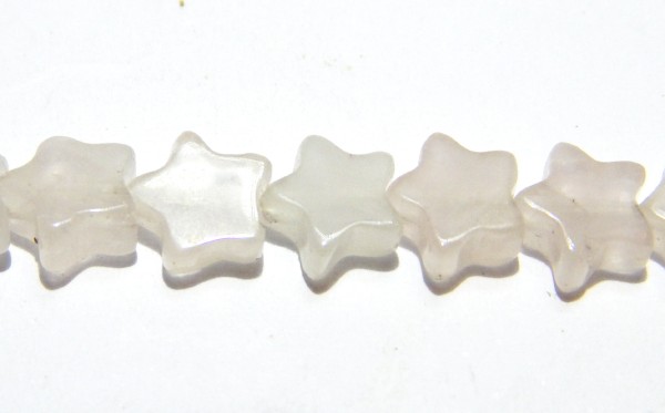 Rosenquarz, Sterne, 6mm