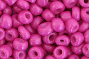 Seedbeads, rund, Cerise Pink, 15gr., 6/0, 4mm
