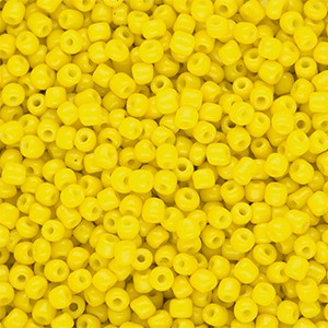 Gelbe Glas-Rocailles rund 3 mm – Saatperlen für Schmuck & Bastelideen, 15 g
