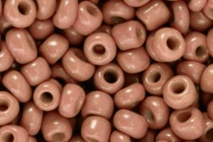 Seedbeads, rund, Fired Brick Brown II, 15gr., 4mm, 6/0