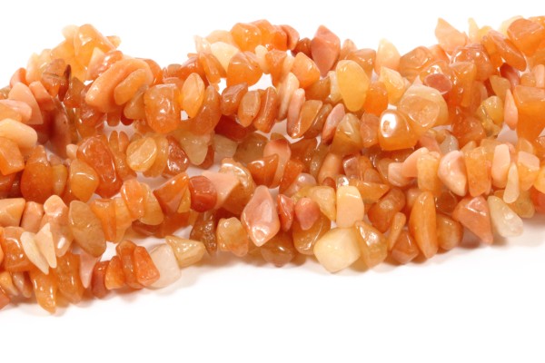 Oranger Aventurin, Splitter, Orange, 5-12mm, 50 Stück