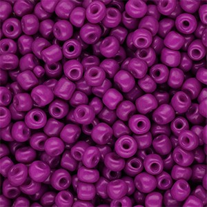 Rocailles aus Glas 4 mm – rund, Lila, 15 g