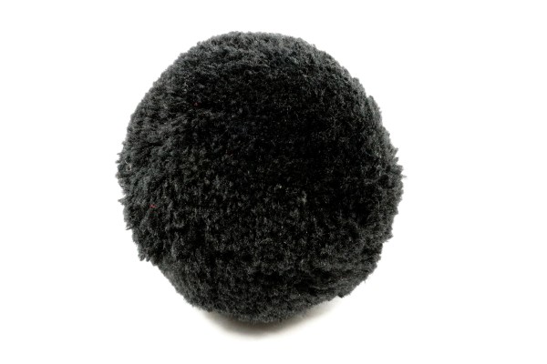 Pompom, rund, Schwarz, 5cm