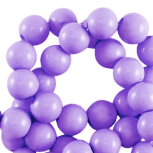 Acrylperlen, rund, Lilac, shiny, glänzend, 8mm