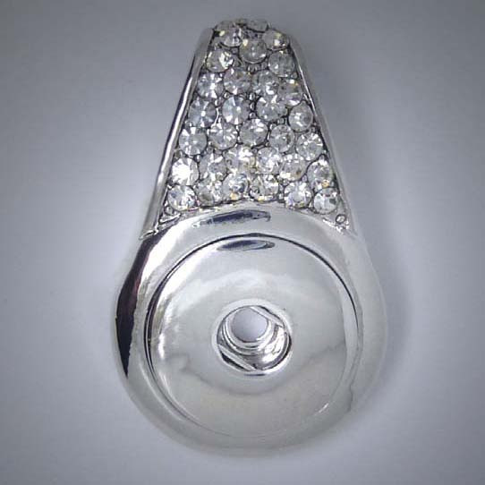 Kettenanhänger, Schlaufe in Strass, ca. 40mm