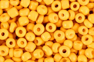 Ponybeads, Radiant Yellow, rund, 15gr., 3mm, 8/0
