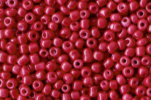 Rocailles, rund, Cherry Red, 15 gr., 2mm, 12/0