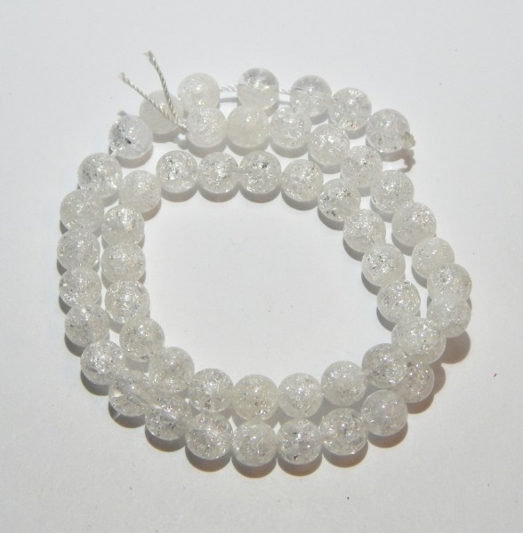 Bergkristall, Strang, gecrasht, 8mm