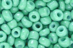 Glasperlen, rund, Arlington Green, 15gr., 4mm, 6/0