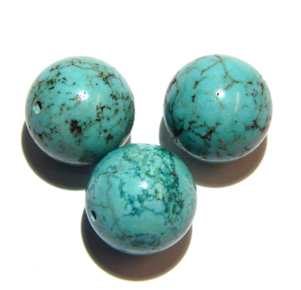 Türkis, Kugel, 16mm