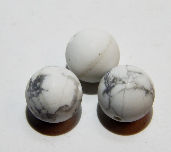 Howlith Perlen, matt, 10mm