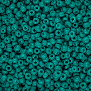 Glas-Rocailles Teal Green rund 3 mm – Saatperlen 15 g