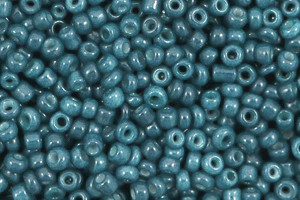 Glasperlen, rund, Adriatic Blue II, 15gr., 2mm, 12/0