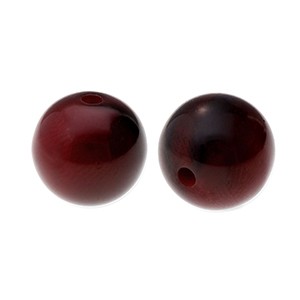 Resin Perlen zur Schmuckherstellung, rund, Aubergine Red, 12mm