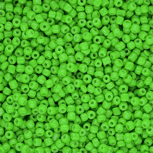 Saatperlen aus Glas Grün rund 2 mm 12/0 – 15 g