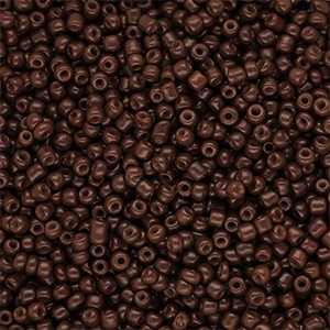 Glas-Rocailles Dunkelbraun rund 2 mm 12/0 – 15 g