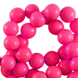 Acrylperlen, rund, Fuchsia Pink, shiny, glänzend, 8mm