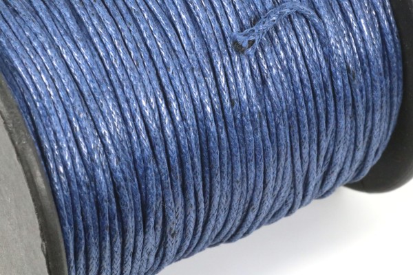 Baumwollband, Dunkelblau, ca. 1mm