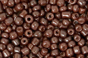 Rocailles, rund, Charlton Brown, 8/0, 3mm