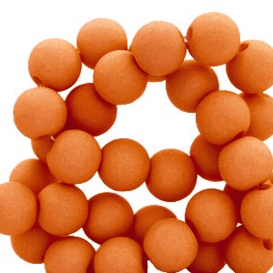 Acrylperlen, rund, Rusty Orange, matt, 8mm