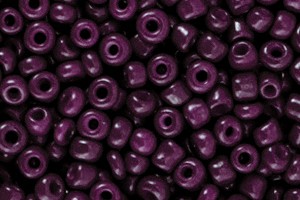 Seedbeads, Aubergine Purple, rund, 15gr., 3mm, 8/0