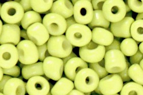 Seed Beads, rund, Lime Yellow, 3mm, 8/0