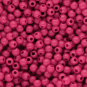 Acrylperlen 4mm Rosé-Violett rund & glänzend