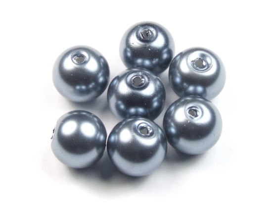 Glaswachsperlen, Zinn II, 8mm